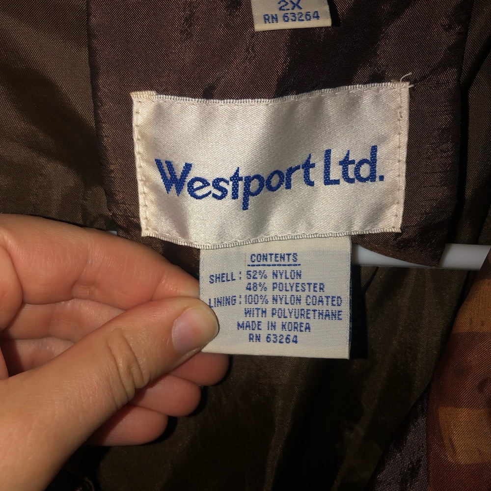 Vintage Westport Metallic Neutral Windbreaker Jacket - Picture 2 of 4
